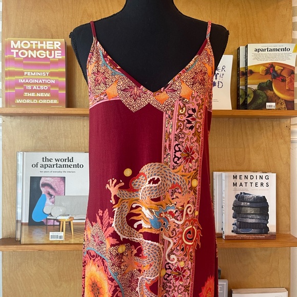Johnny Was Dragon Print Tank Dress size M - Picture 6 of 13